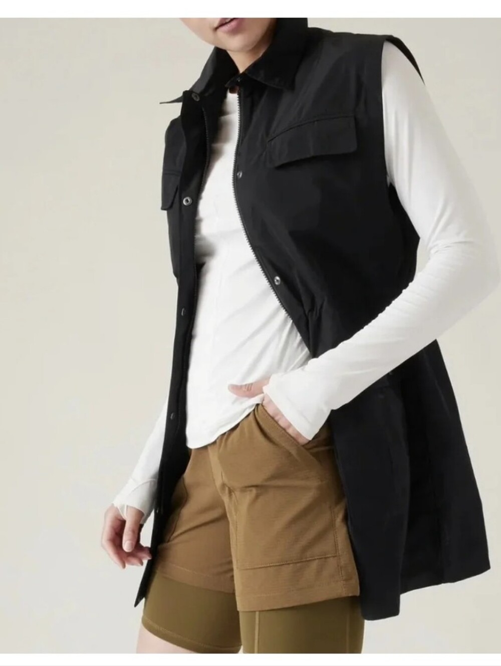 Athleta Black Boundless Utility Vest